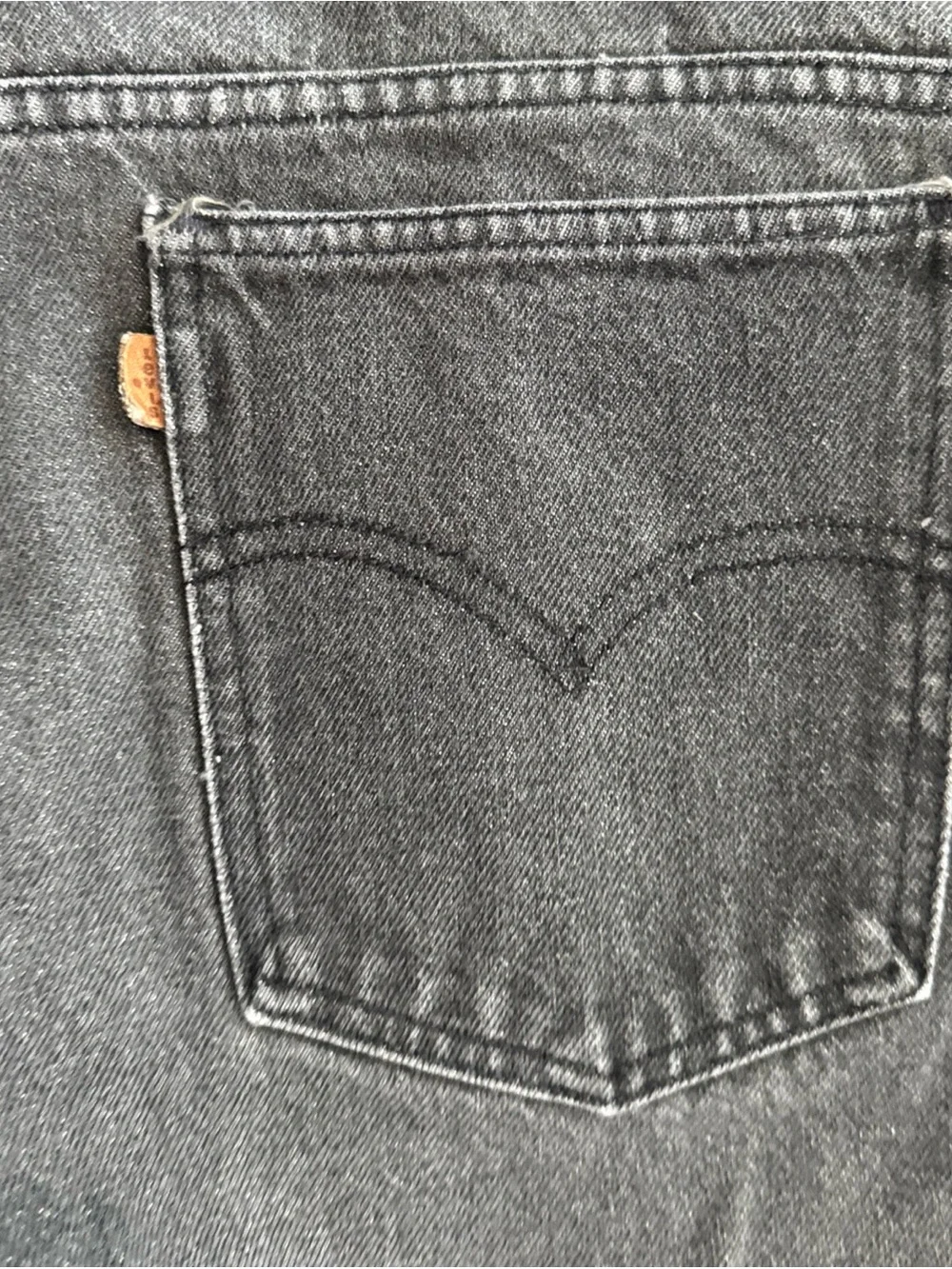 Vintage Levi's 540 Brown Tab Flex Light Wash Denim Jeans Leather Tag Men's 40x30